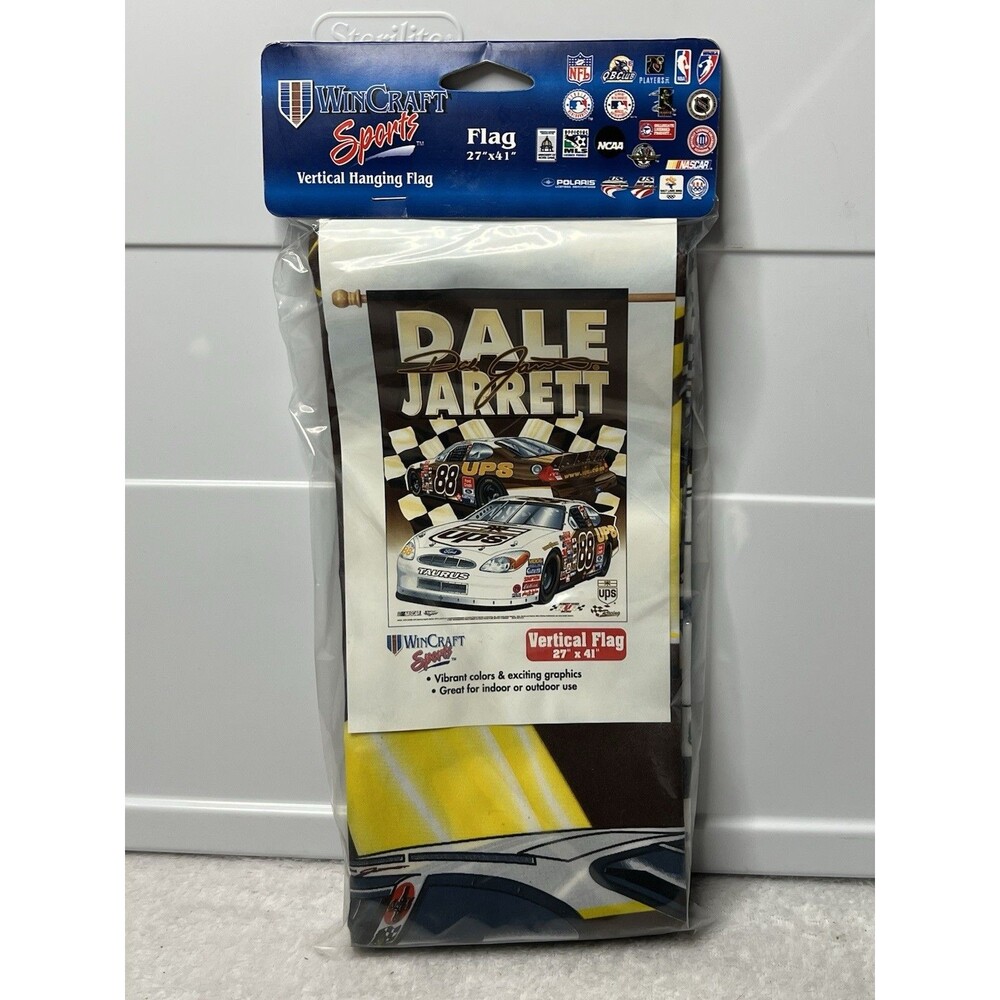 WinCraft Sports NASCAR Racing Flag 27x41” Dale Jarrett #88 Ford UPS New